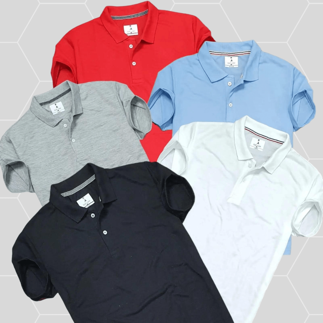 Men's Polo T-Shirt (Pack of 5)